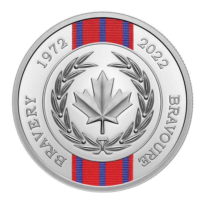 Image for 1 oz Silver 50th Anniversary Medal of Bravery Coin from TD Precious Metals